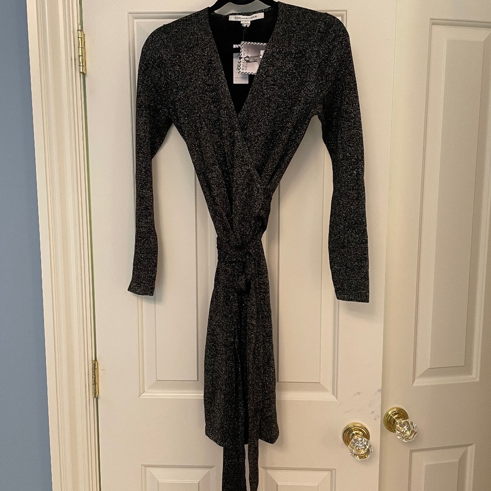 DVF Black Wrap Dress